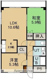 ハイツアメニティ【3階】の間取り